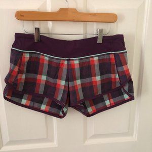 LULULEMON SPEED SHORTS SIZE 6